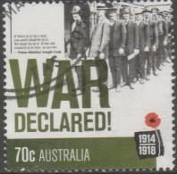 AUSTRALIA - USED - 2014 70c Australian's At War - War Declared - Gebraucht