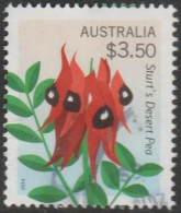 AUSTRALIA - USED - 2014 $3.50 State Floral Emblems - Sturt's Desert Pea, South Australia - Used Stamps