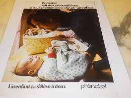 ANCIENNE  PUBLICITE DES GRENOUILLERES  DONNE ENVIE D ENFANTS PRENATAL  1972 - Autres & Non Classés