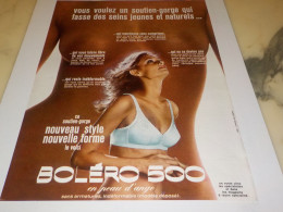 ANCIENNE   PUBLICITE SEIN JEUNES ET NATURELS 500 DE   BOLERO 1973 - Other & Unclassified