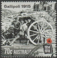 AUSTRALIA - USED - 2015 70c Centenary Of WWI: 1915 Gallipoli - The Evacuation - Soldiers - Used Stamps