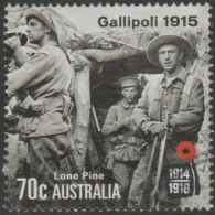 AUSTRALIA - USED - 2015 70c Centenary Of WWI: 1915 Gallipoli - Lone Pine - Soldiers - Used Stamps