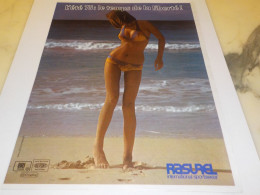 ANCIENNE PUBLICITE LE TEMPS DE LA LIBERTE RASUREL ETE 1975 - Other & Unclassified