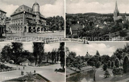 72920224 Menden Sauerland Partie An Der Hoenne Bahnhof Rathaus Menden (Sauerland - Menden