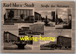 Chemnitz Karl Marx Stadt - S/w Straße Der Nationen - Chemnitz (Karl-Marx-Stadt 1953-1990)
