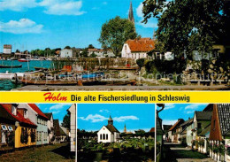 72919584 Schleswig Holstein Holm Alte Fischersiedlung Hafen Ortsmotive Kirche Sc - Schleswig