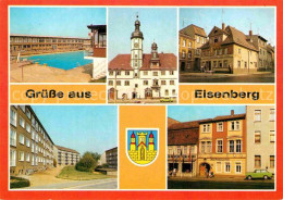 72919513 Eisenberg Thueringen Freibad Rathaus HO Gaststaette Neubaugebiet Eisenb - Eisenberg