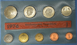 Deutschland  • KMS 1976 J • Hamburg Kursmünzensatz Coin Set • Stempelglanz • 26'000 Ex. • [24-169] - Münz- Und Jahressets