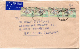 75335 - Malaysia - 1985 - 4@40c Fledermaus A LpBf TAMAN IPOH PERAK -> Belgien - Fledermäuse
