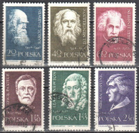 Poland 1959 - Scientists - Mi 1132-37 - Used - Gebraucht