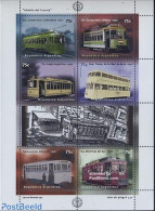 Argentina 1997 Tramways 8v M/s, Mint NH, Transport - Railways - Trams - Unused Stamps