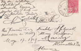 Brasil: Post Card Rio De Janeiro 1919, Paqueta To Mainz/Germany - Otros & Sin Clasificación
