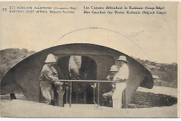 Ansichtskarte Belgisch Kongo, Besetzung DOA, 1920: Les Canons Défant La Kalemie - Altri & Non Classificati