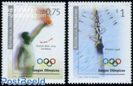 Argentina 1996 Olympic Games 2v, Mint NH, Sport - Kayaks & Rowing - Olympic Games - Unused Stamps