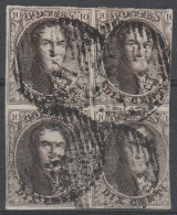 N°3A En Bloc De 4 Oblitéré P74 (COB : 2750 €) - 1849-1850 Medaglioni (3/5)