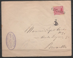 L.affr N°138 Oblitération Fortune "ESTINNES" Pour BRUXELLES - Fortuna (1919)