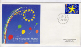 Enveloppe 1er Jour GRANDE BRETAGNE Oblitération EDINBURGH 12/10/1992 - 1991-00 Ediciones Decimales