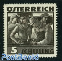 Austria 1934 5S, Stamp Out Of Set, Unused (hinged) - Unused Stamps