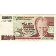 Billet, Turquie, 100,000 Lira, 1996-1998, KM:206, SPL+ - Türkei