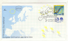 Enveloppe 1er Jour ISRAEL Oblitération YERUSHALAYIM 08/12/1992 - FDC