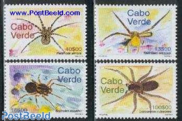 Cape Verde 2001 Spiders 4v, Mint NH, Nature - Insects - Cape Verde