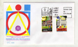 Enveloppe 1er Jour ESPAGNE ESPANA Oblitération MADRID 24/11/1992 - FDC