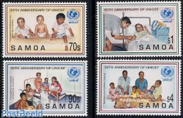 Samoa 1996 UNICEF 4v, Mint NH, Health - History - Health - Unicef - Samoa