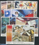 Grenada Grenadines 1986 Marc Chagall 10 S/s, Mint NH, Art - Modern Art (1850-present) - Paintings - Grenada (1974-...)