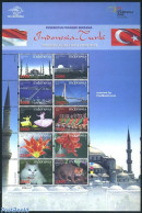 Indonesia 2008 Indonesia-Turkey Joint Issue 10v M/s, Mint NH, Nature - Performance Art - Religion - Transport - Variou.. - Danza