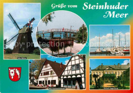 72914903 Steinhude Windmuehle Aalraeucherei Hafen Fachwerkhaeuser Schloss Hagenb - Steinhude
