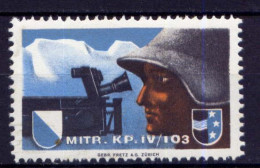 Schweiz  Soldatenbriefmarke             **  MNH            (2139) - Labels