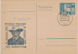 502 Erfurt 1986 Fridtjof Nansen Norwegischer Zoologe, Neurohistologe, Polarforscher, Ozeanograph, Diplomat NP-Träger - Privatpostkarten - Gebraucht