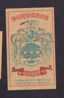 Ancienne étiquette  Allumettes Suède Alcool Duquesne Bouquet - Boites D'allumettes - Etiquettes