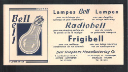 VLOEIPAPIER - BUVARD -  LAMPEN BELL - RADIOBELL - FRIGIBELL  (OD 307 ) - Electricité & Gaz