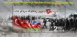 Türkiye 2018, 100th Anniversary Of Caucasian Islamic Army's Entry To Baku, MNH Unusual S/S - Unused Stamps