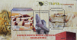 Türkiye 2018, Troja World Cultural Heritage, MNH Unusual S/S - Ongebruikt