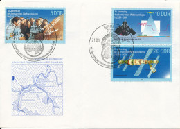 Germany DDR FDC 21-6-1988 Space Complete Set Of 3 With Cachet Folded Cover - Autres & Non Classés