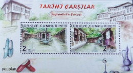 Türkiye 2018, Historial Bazaars - Safranbolu, MNH Unusual S/S - Nuovi