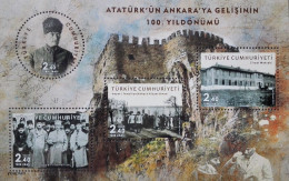 Türkiye 2019, 100th Anniversary Of Atatürk's Arrival In Ankara, MNH Unusual S/S - Ungebraucht