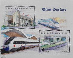 Türkiye 2019, Central Railway Station In Ankara, MNH S/S - Neufs