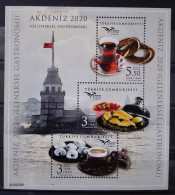 Türkiye 2020, Euromed - Gastronomy, MNH S/S - Ongebruikt