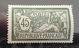 FRANCE Merson 1907 Yvert N° 143. Neuf Sans Charnière. MNH. Pli En Haut A Gauche - 1900-27 Merson