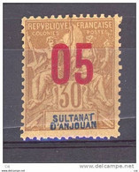 Anjouan  :  Yv  25  ** - Unused Stamps