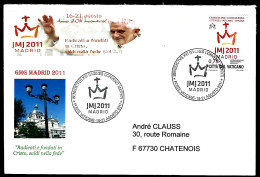 PAPE BENOÎT XVI - ÉMISSION CONJOINTE - POUR CHATENOIS - Covers & Documents