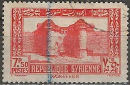 SYRIA 1940 Kasr-el-Heir Fortress - 7p.50 - Red FU - Gebraucht