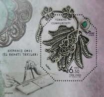 Türkiye 2021, Euromed - Handicraft Jewelry In Mediterranean, MNH Unusual S/S - Ongebruikt