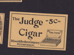 Ancienne  étiquette  De Paquet  Allumettes Suède  Cigare - Boites D'allumettes - Etiquettes