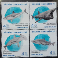 Türkiye 2021, Sharks, MNH Stamps Set - Nuevos