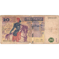 Billet, Tunisie, 20 Dinars, 1992, 1992-11-07, KM:88, B - Tunisia