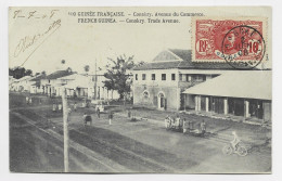 GUINEE 5C FAIDHERBE BOKE 2 JUIN 1908 GUINEE FRANCAISE AU RECTO CARTE CONAKRY - Covers & Documents